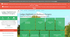 Desktop Screenshot of lodgesurgery.co.uk